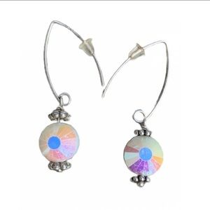 Swarovski 60 year old vintage Crystal earring.Handmade